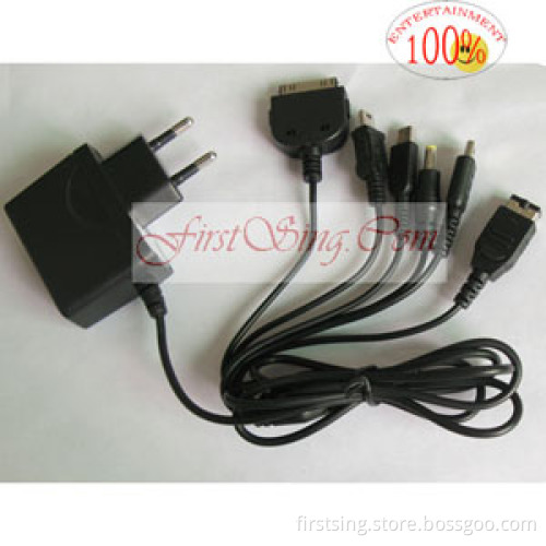 FirstSing FS25054 12 in1 AC Power Adaptor for PS3 Controller,3DS,NDSi XL,NDSi,NDSL,NDS,GBA,PSP,MP3,MP4,iPOD,iPhone,iPad